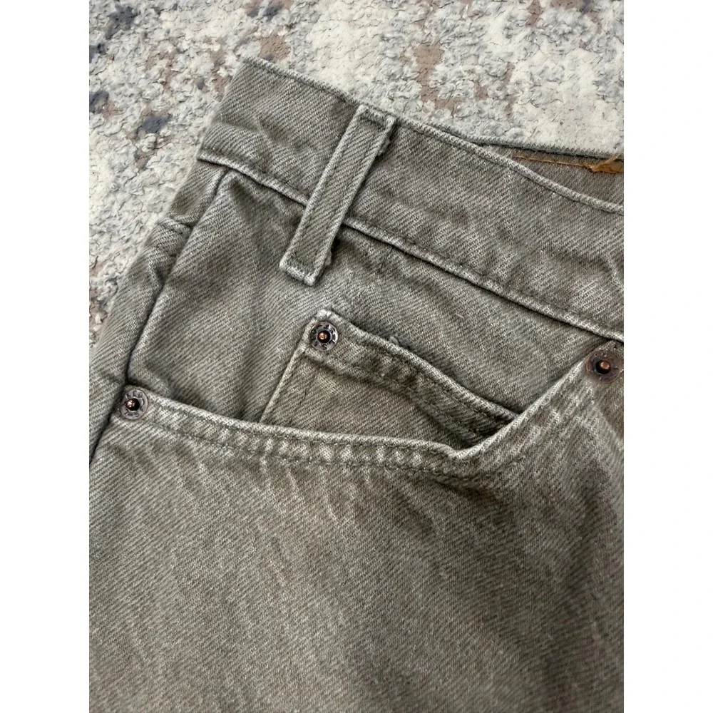 Vintage Levis‎ 550 Relaxed Fit Jeans Mens 38x32 Olive Brown Faded Denim USA 1997